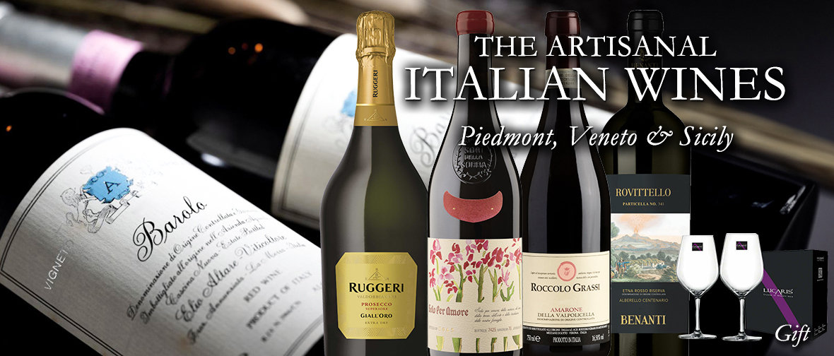 The Artisanal Italian Wines - Piedmont, Veneto & Sicily