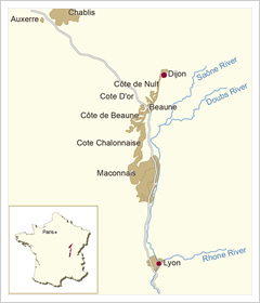 Burgundy Map